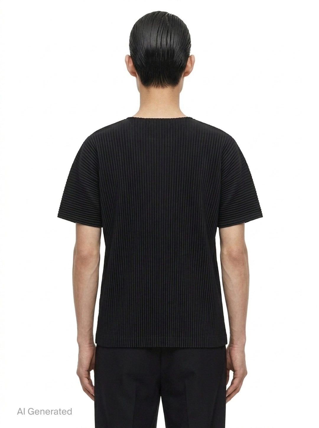 Pleated Short Sleeve Top | Homme Plissé Issey Miyake | Club21 - back