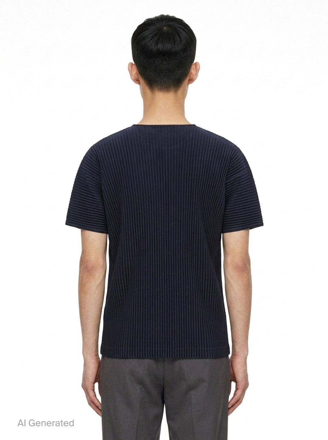 Pleated Short Sleeve Top | Homme Plissé Issey Miyake | Club21 - back