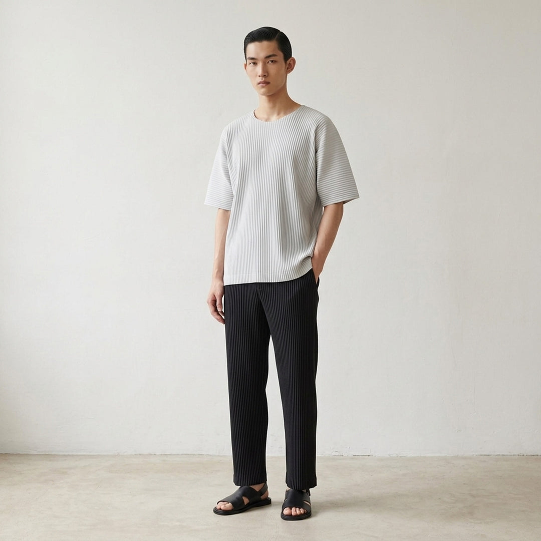 Pleated Short Sleeve Top | Homme Plissé Issey Miyake | Club21 - lifestyle