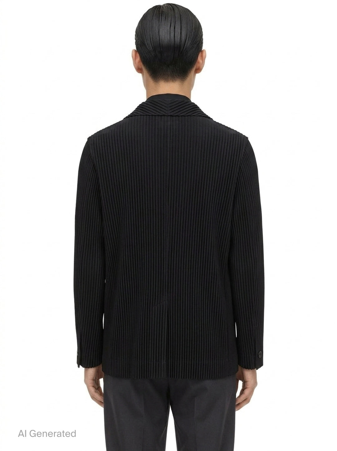 Pleated Single-Button Blazer | Homme Plissé Issey Miyake | Club21 - back