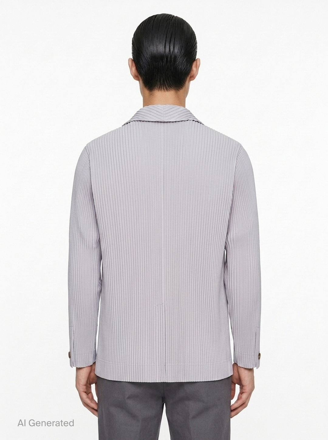 Pleated Single-Button Blazer | Homme Plissé Issey Miyake | Club21 - back