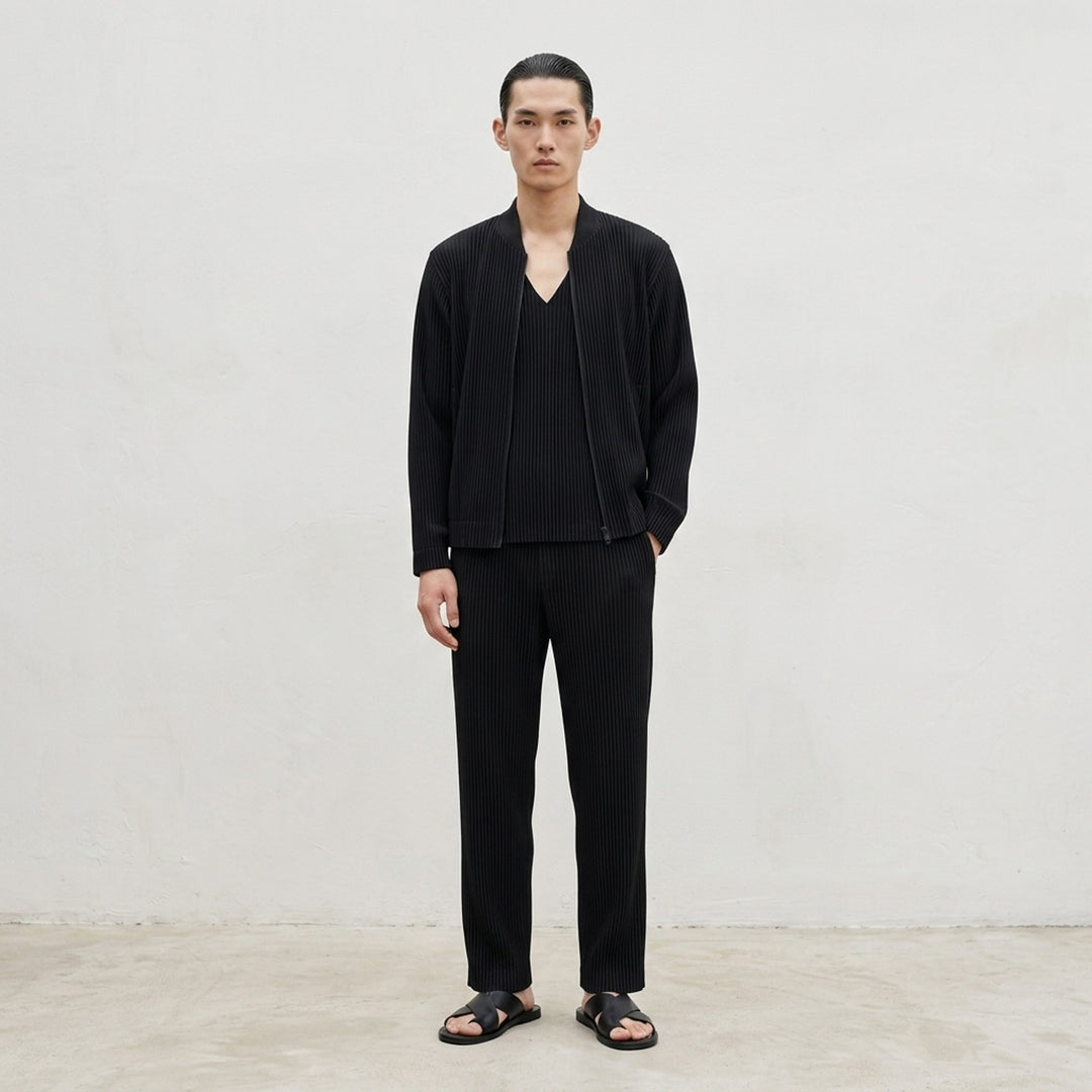 Pleated V-Neck Vest | Homme Plissé Issey Miyake | Club21 - lifestyle