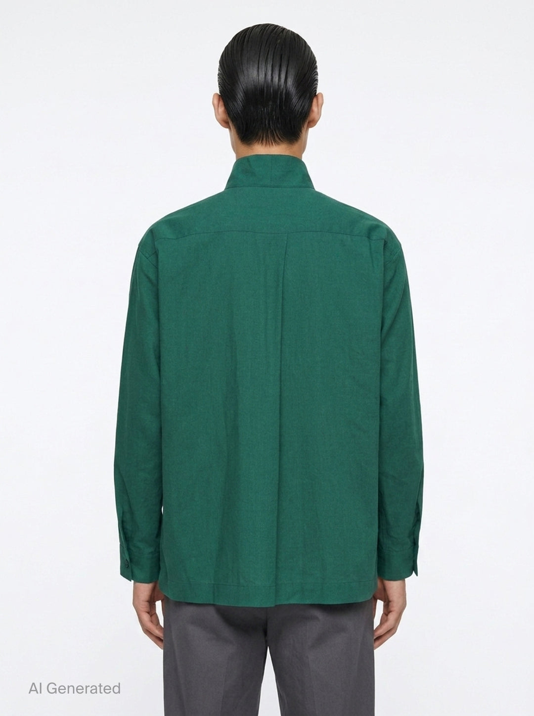 Ramie Long Sleeve Shirt | HOMME PLISSÉ ISSEY MIYAKE | Club21 - back