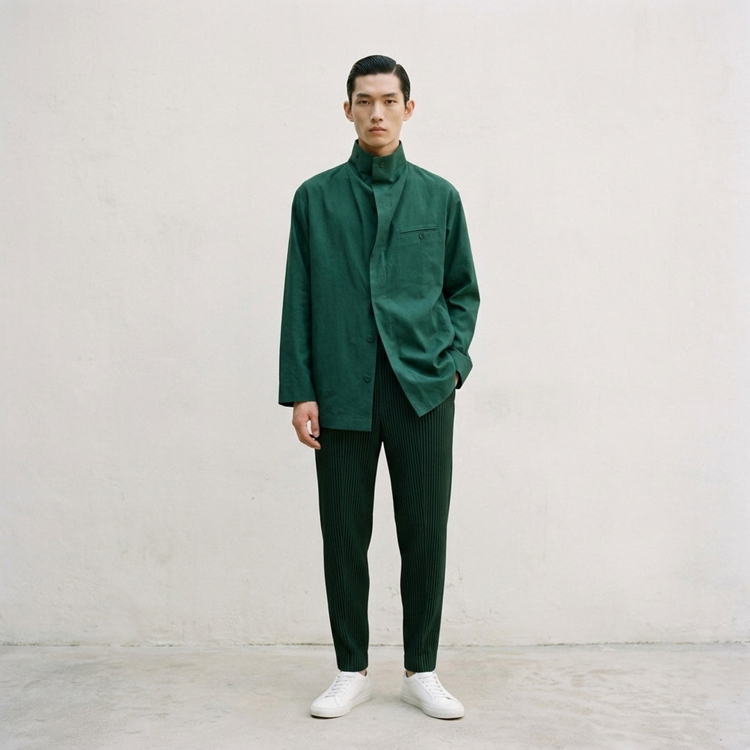 Ramie Long Sleeve Shirt | HOMME PLISSÉ ISSEY MIYAKE | Club21 - lifestyle