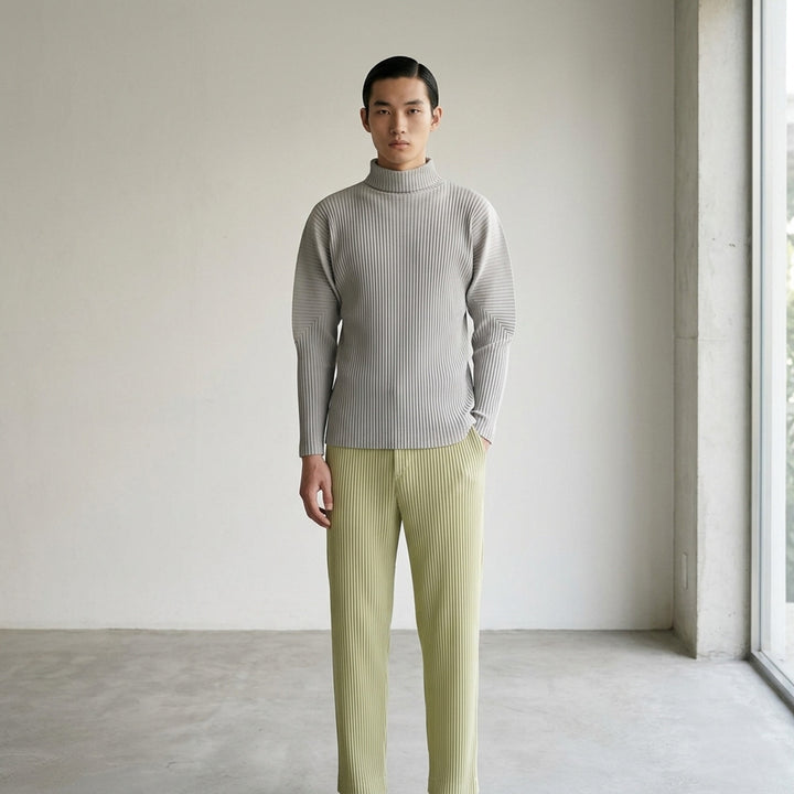 Ribbed Turtleneck Long Sleeve Top | Homme Plissé Issey Miyake | Club21 - lifestyle