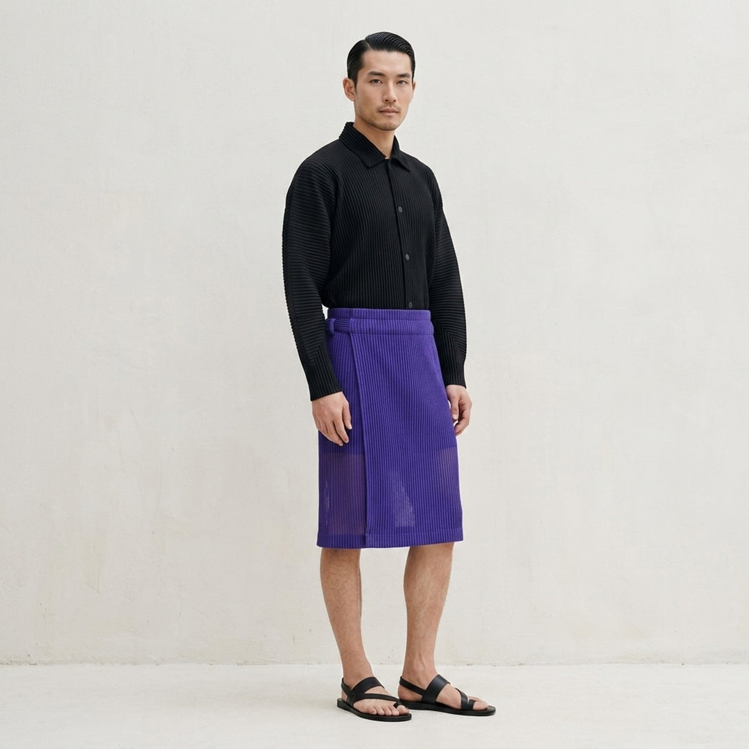 Rustic Mesh Pleated Skirt | Homme Plissé Issey Miyake | Club21 - lifestyle