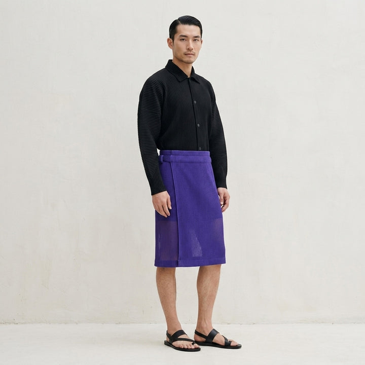 Rustic Mesh Pleated Skirt | Homme Plissé Issey Miyake | Club21 - lifestyle