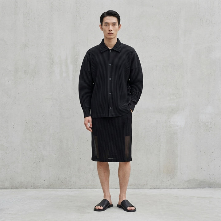 Rustic Mesh Pleated Skirt | Homme Plissé Issey Miyake | Club21 - lifestyle