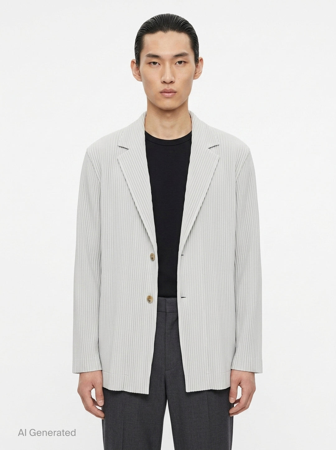 Two Button Pleated Blazer | Homme Plissé Issey Miyake | Club21 - front