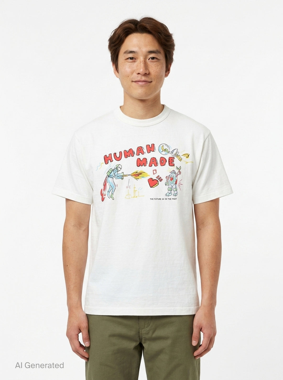 Graphic Short Sleeve Tee | Human Made | Club21 - front