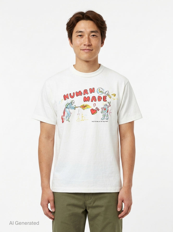 Graphic Short Sleeve Tee | Human Made | Club21 - front