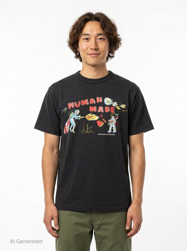 Graphic Short Sleeve Tee | Human Made | Club21 - front