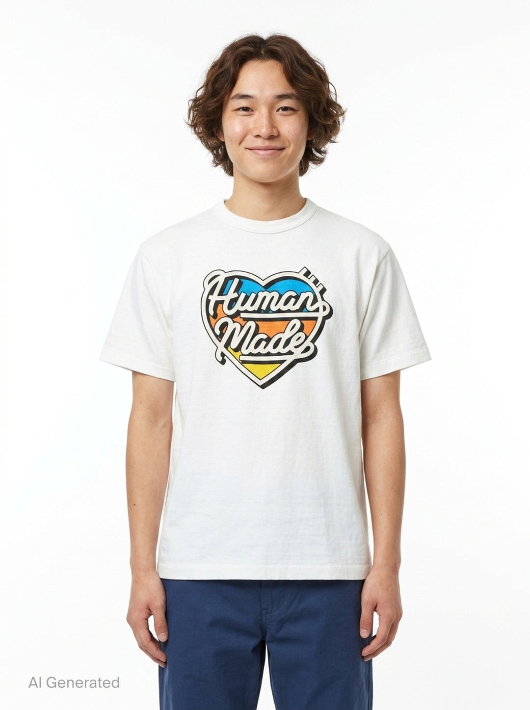 Heart Graphic Short Sleeve Tee | Human Made | Club21 - front