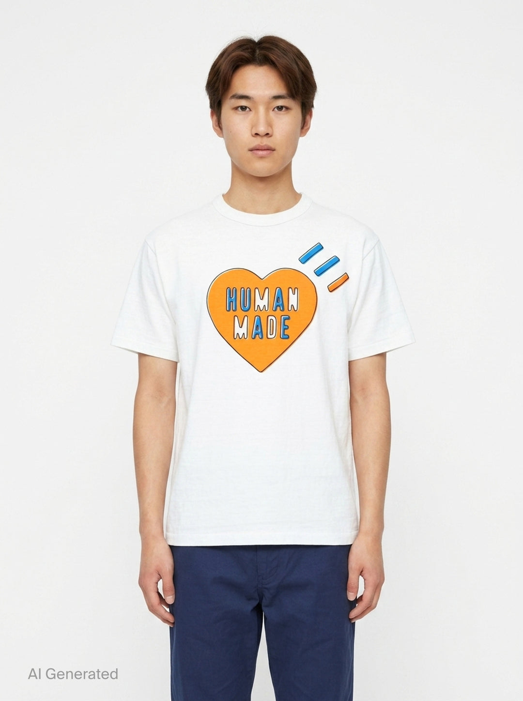 Heart Graphic Short Sleeve Tee | Human Made | Club21 - front