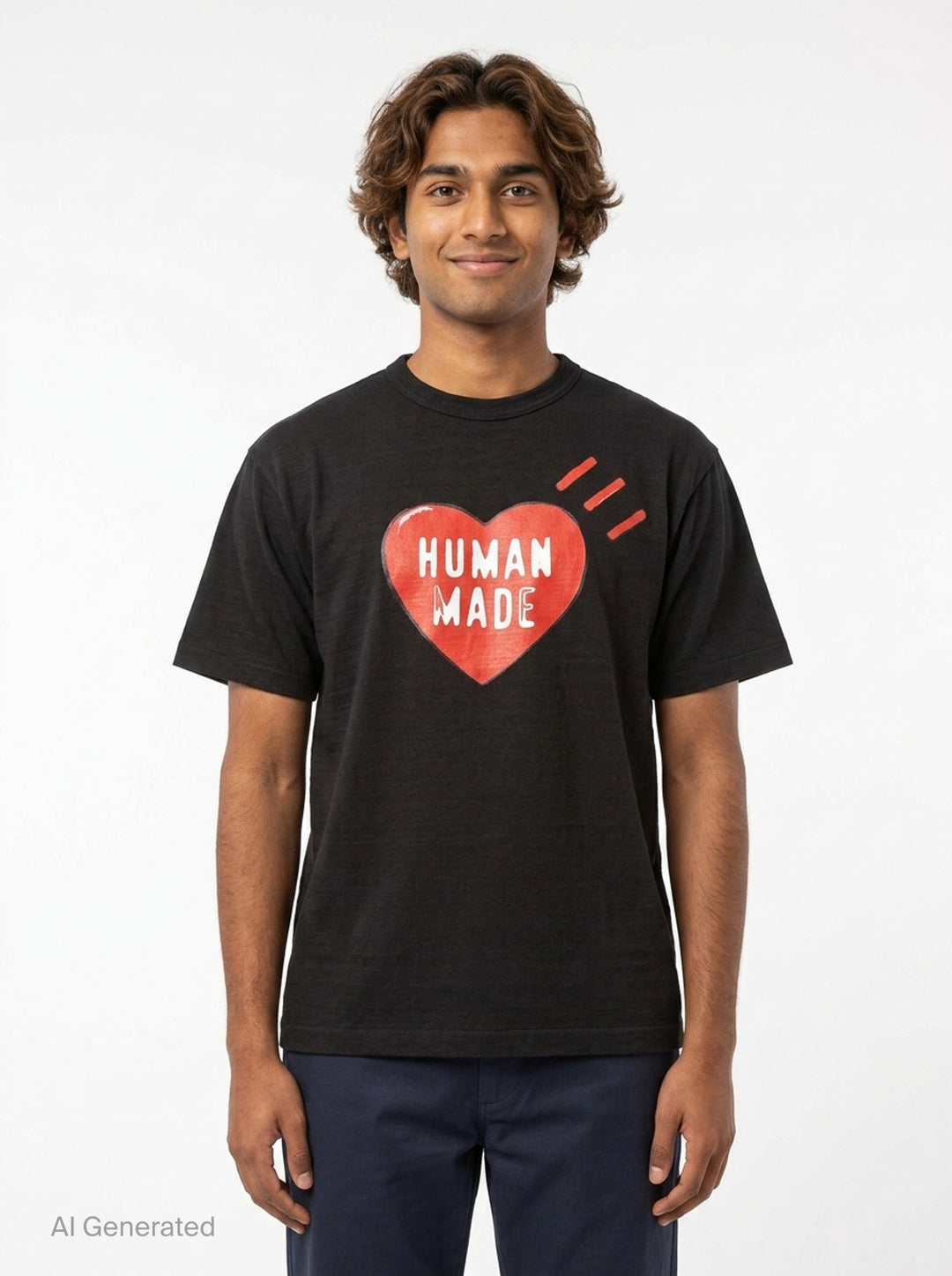 Heart Graphic Short Sleeve Tee | Human Made | Club21 - front