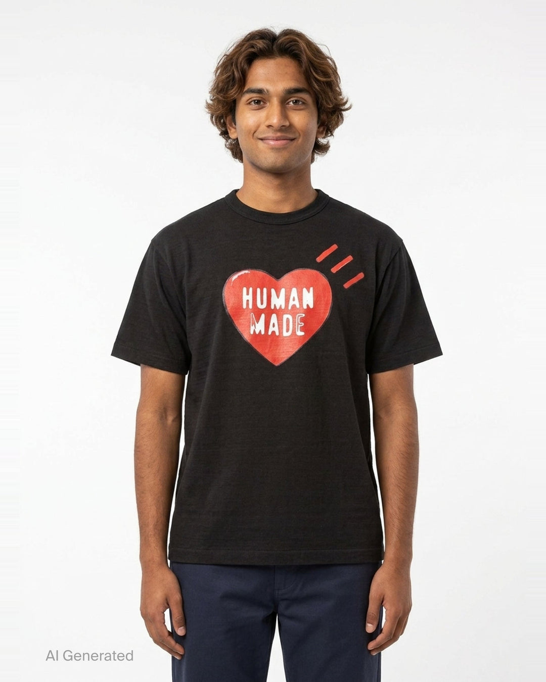 Heart Graphic Short Sleeve Tee | Human Made | Club21 - front