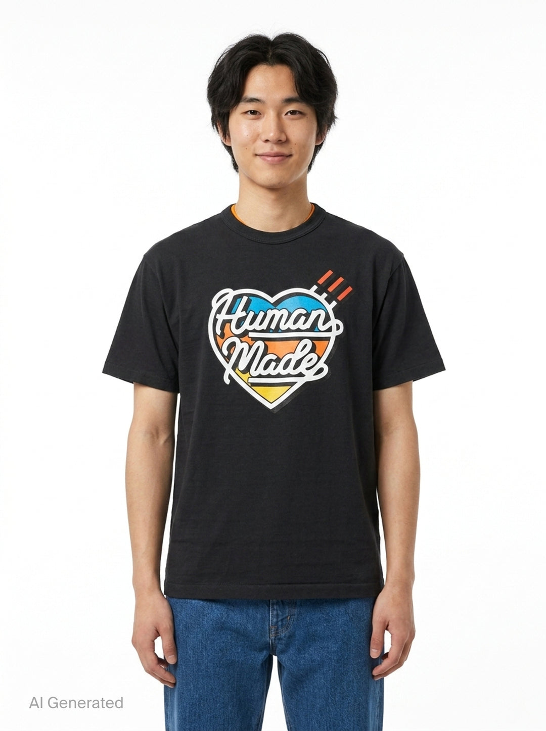 Heart Graphic Short Sleeve Tee | Human Made | Club21 - front