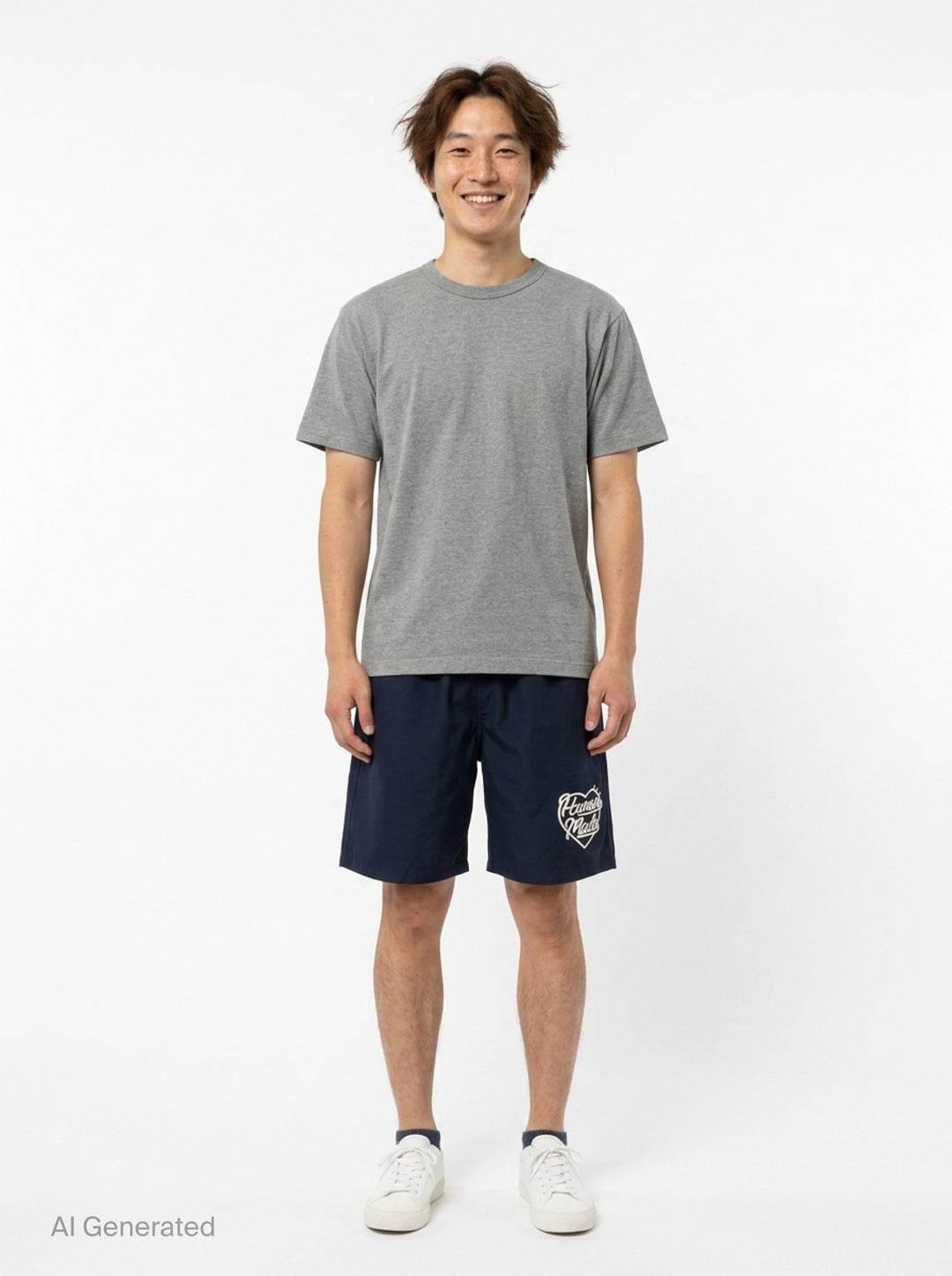 Heart Logo Beach Shorts | Human Made | Club21 - front
