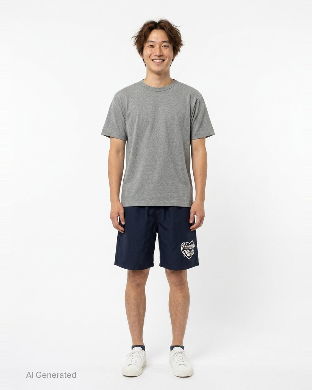 Heart Logo Beach Shorts | Human Made | Club21 - front