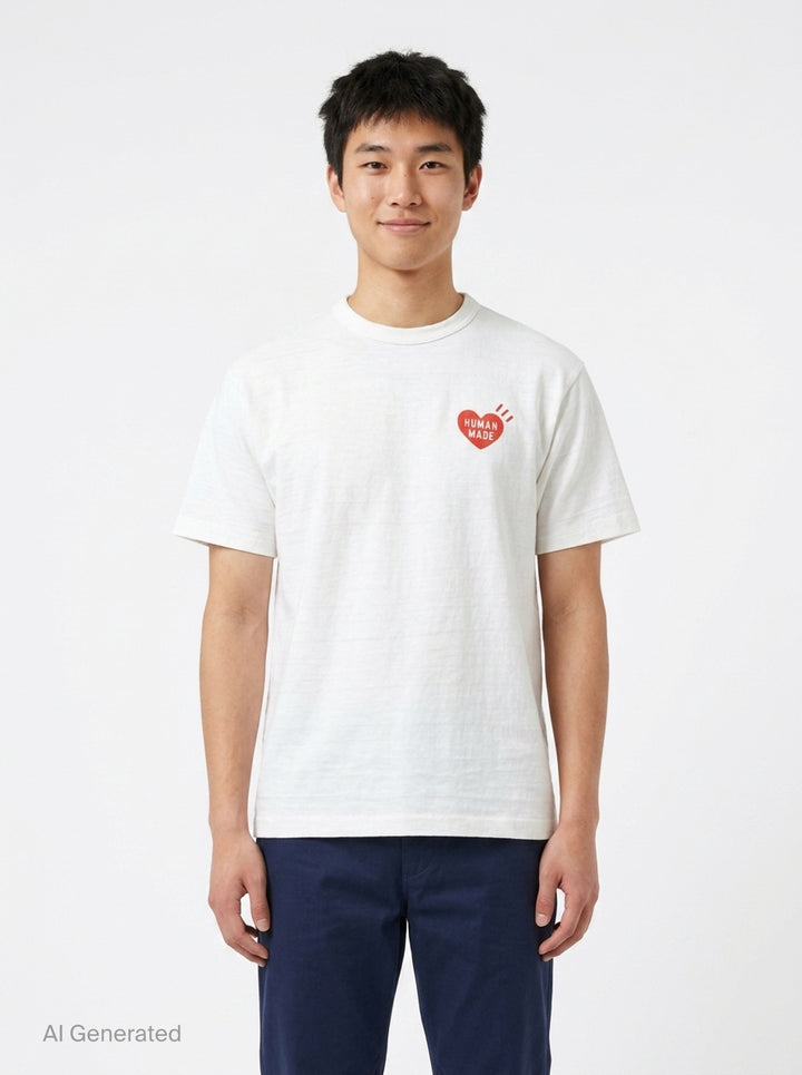 Heart Logo Graphic Tee | Human Made | Club21 - front