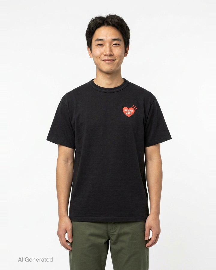 Heart Logo Graphic Tee | Human Made | Club21 - front