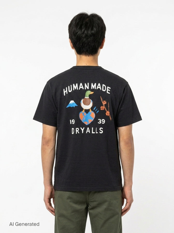 Heart Logo Graphic Tee | Human Made | Club21 - back