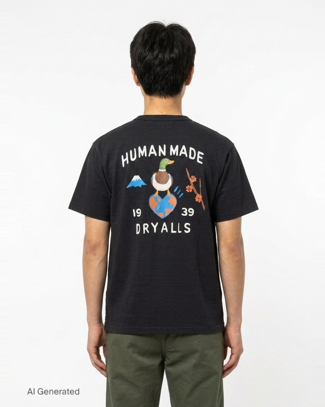 Heart Logo Graphic Tee | Human Made | Club21 - back