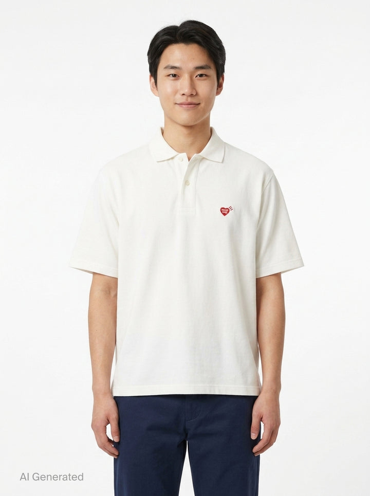 Short Sleeve Polo Shirt | Human Made | Club21 - front