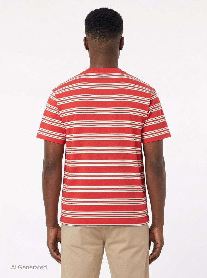 Striped Short Sleeve Tee | Human Made | Club21 - back