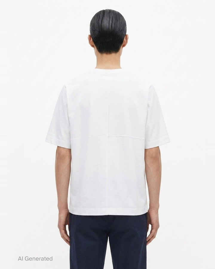 Flat White T-Shirt | IM MEN | Club21 - back