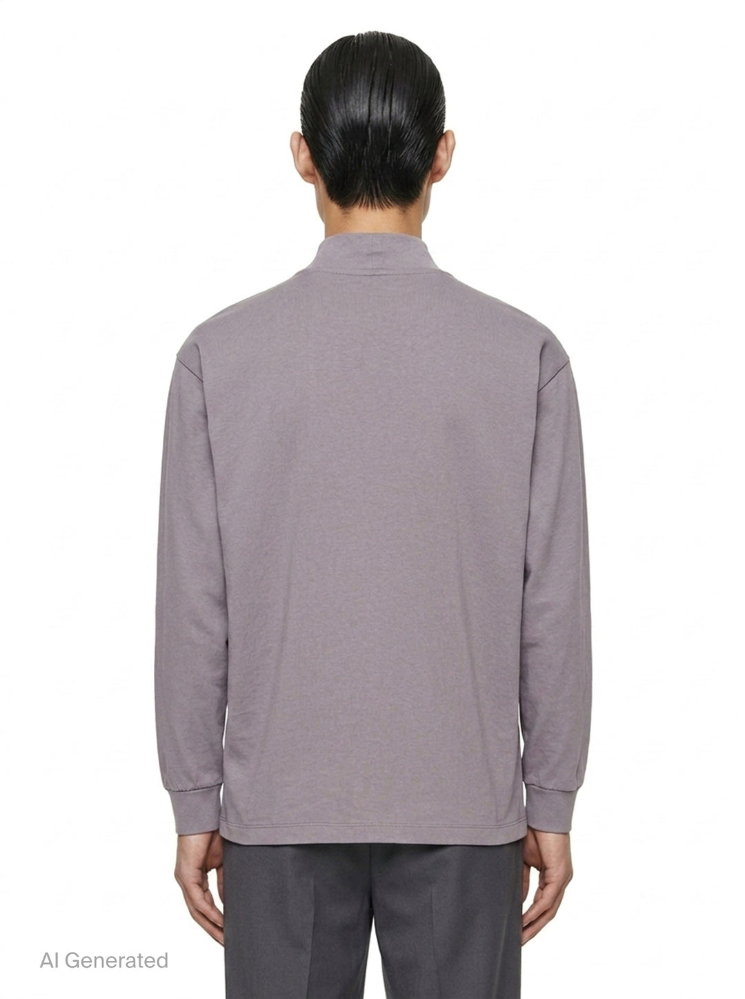 Jersey Stitch Mock Neck Tee | IM Men | Club21 - back