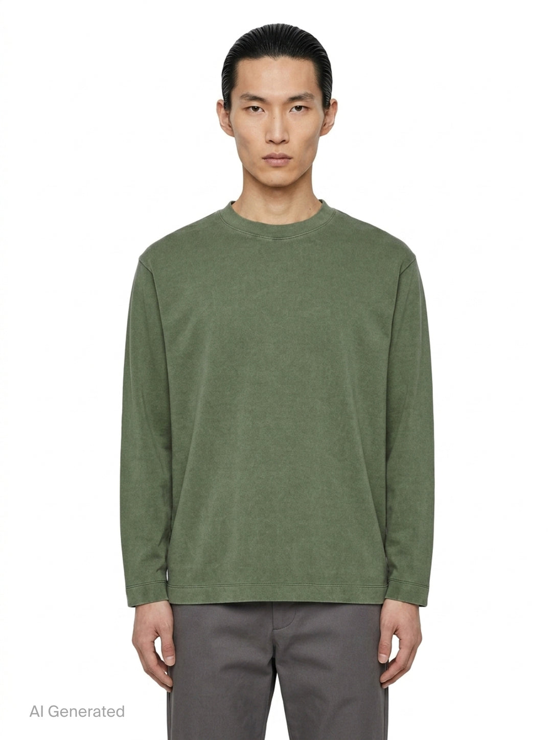 Pigment Dye Long Sleeve Tee | IM Men | Club21 - front