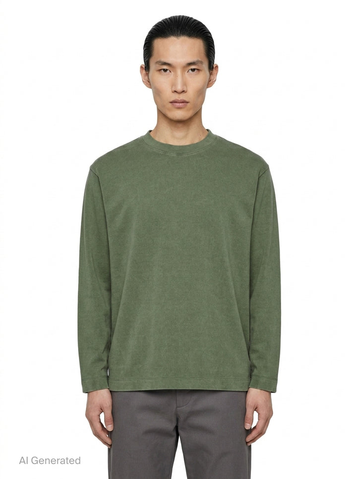 Pigment Dye Long Sleeve Tee | IM Men | Club21 - front
