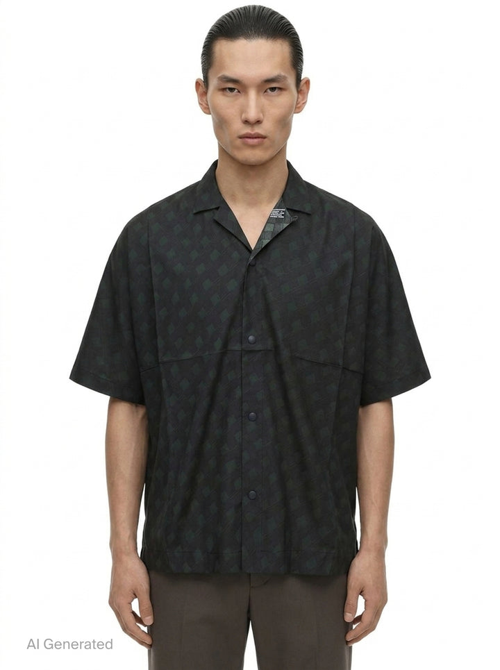 Tie Pattern Short Sleeve Shirt | IM Men | Club21 - front