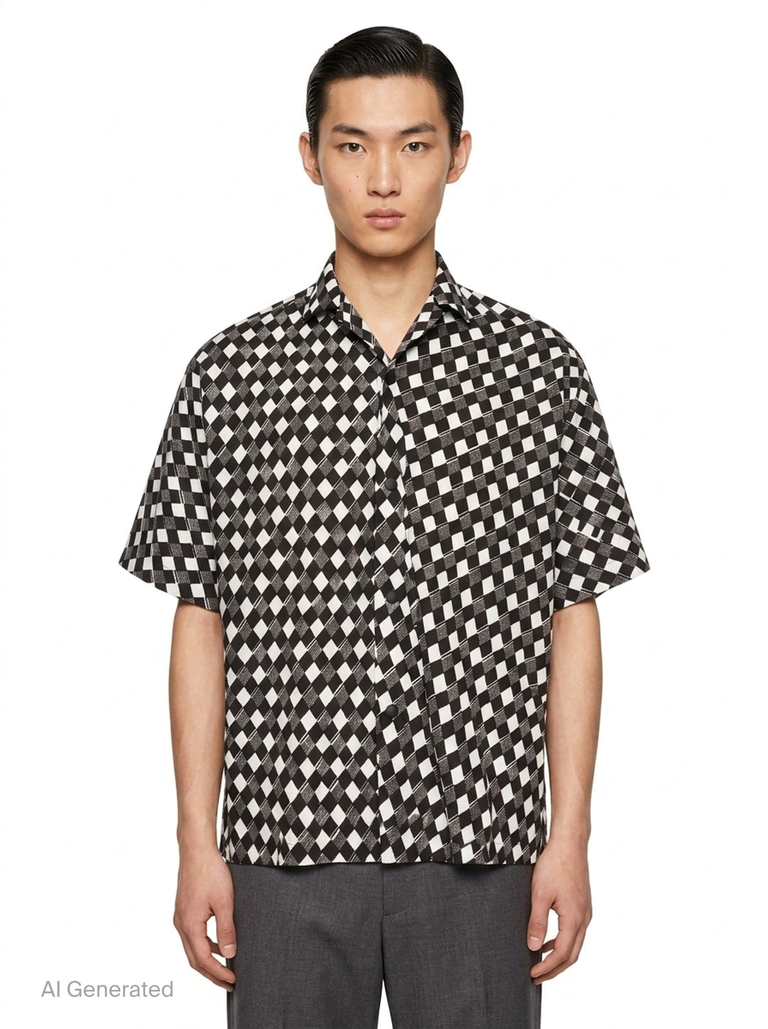 Tie Pattern Short Sleeve Shirt | IM Men | Club21 - front