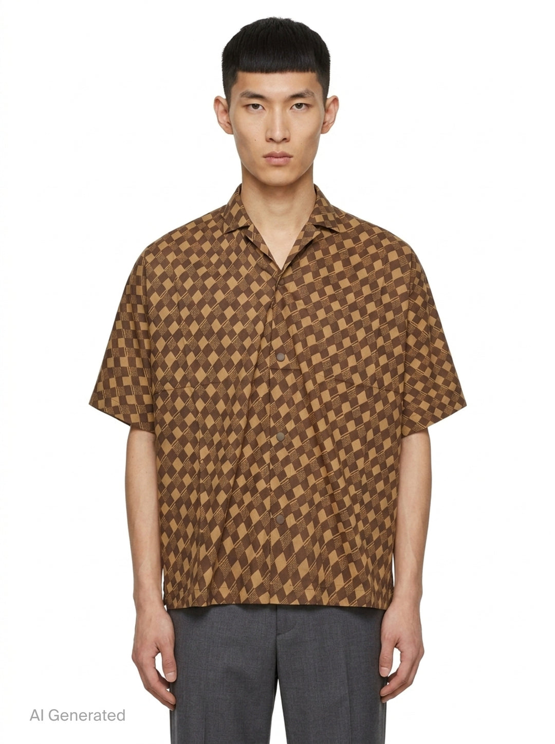 Tie Pattern Short Sleeve Shirt | IM Men | Club21 - front