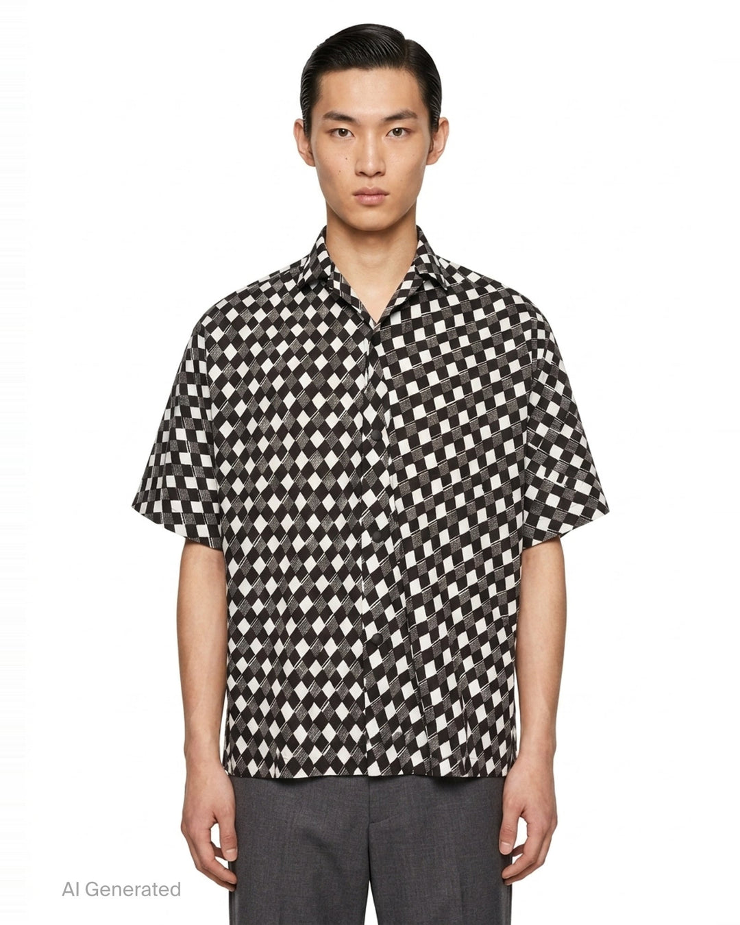 Tie Pattern Short Sleeve Shirt | IM Men | Club21 - front