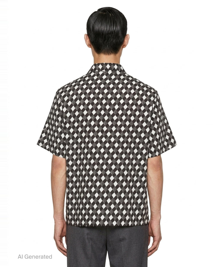 Tie Pattern Short Sleeve Shirt | IM Men | Club21 - back