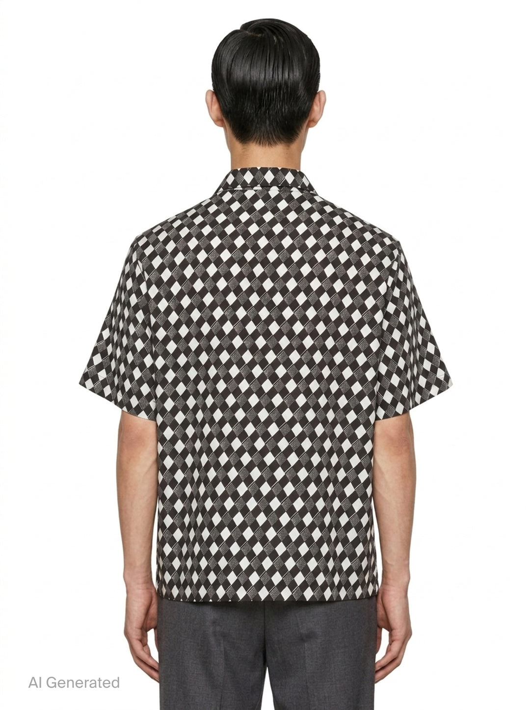 Tie Pattern Short Sleeve Shirt | IM Men | Club21 - back