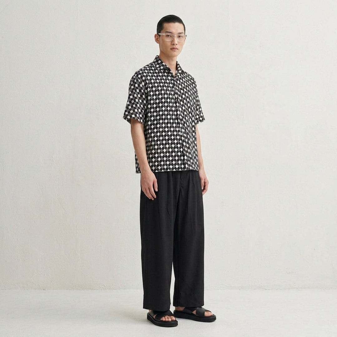 Tie Pattern Short Sleeve Shirt | IM Men | Club21 - lifestyle