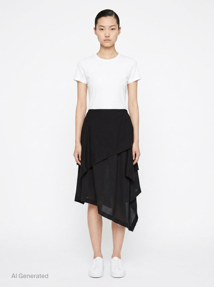 All Squares Layered Skirt | Issey Miyake | Club21 - front