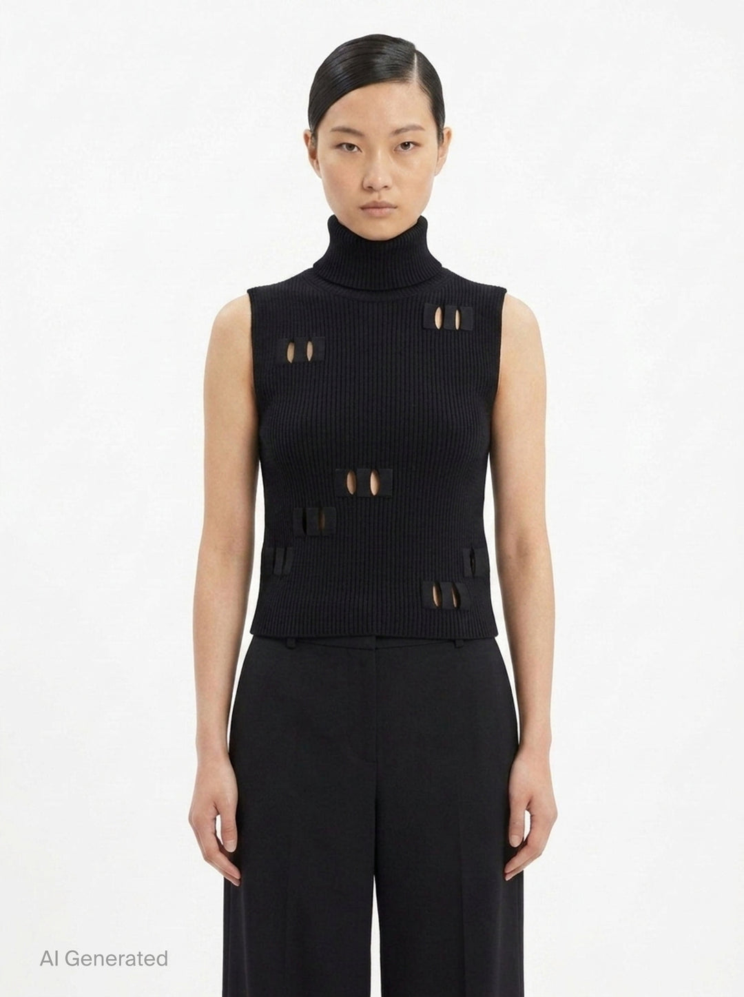 Belt Loop Knit Top | ISSEY MIYAKE | Club21 - front