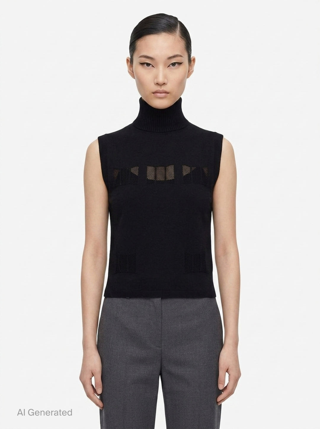Belt Loop Knit Top | ISSEY MIYAKE | Club21 - front