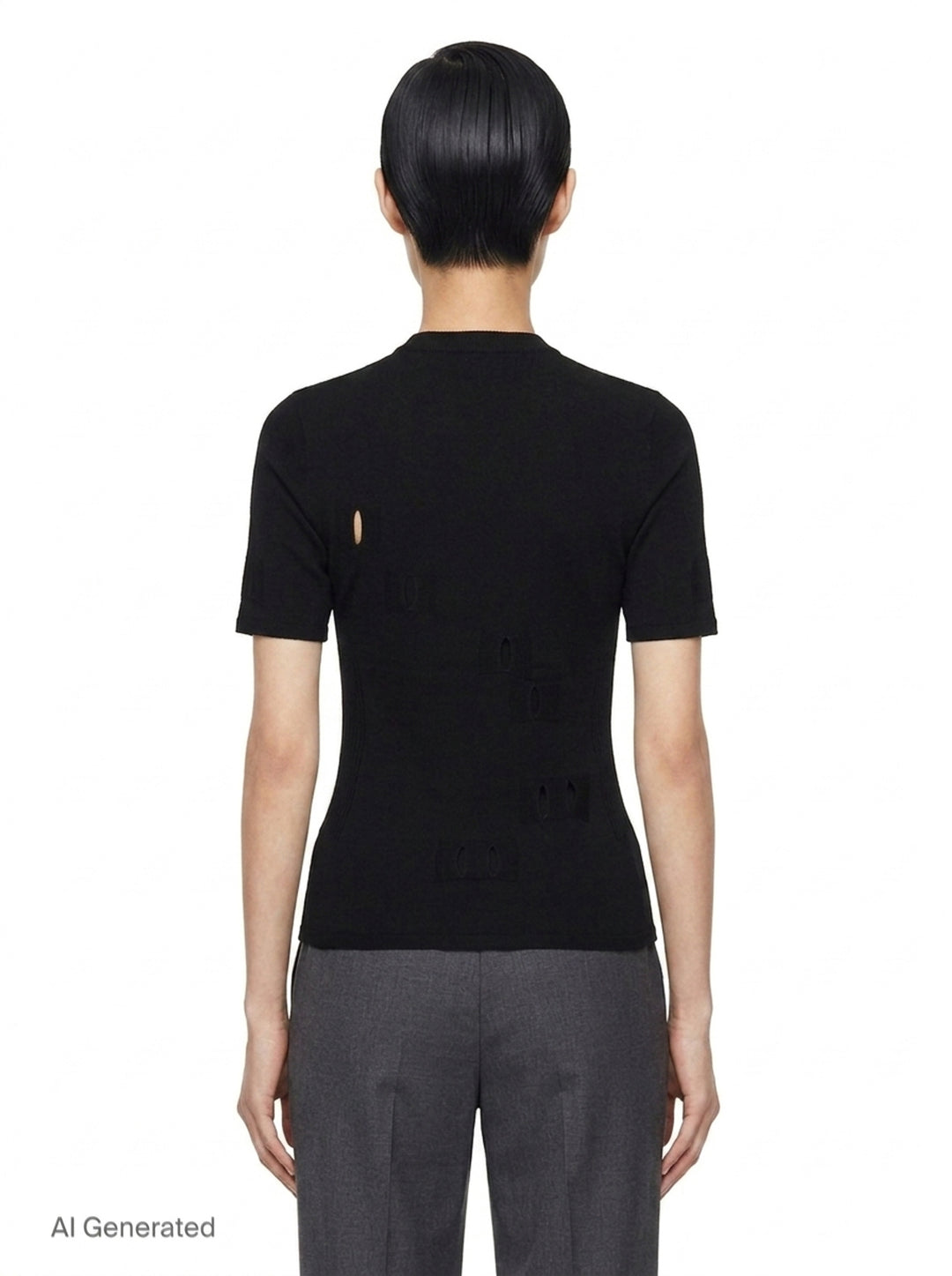 Belt Loop Knit Top | ISSEY MIYAKE | Club21 - back
