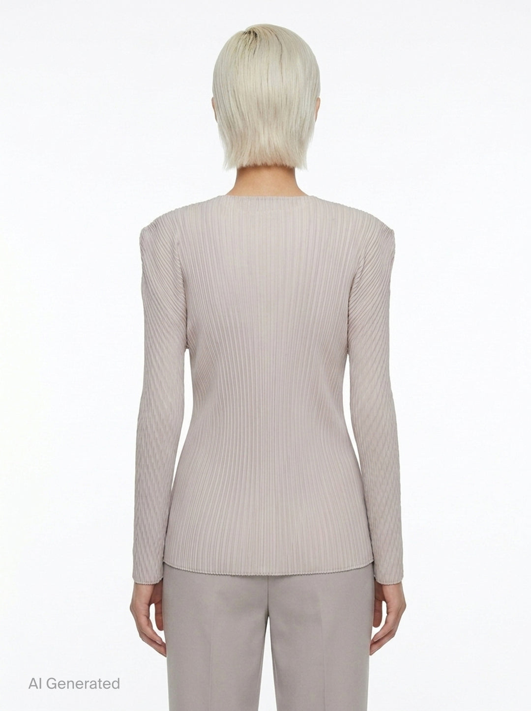 Box Shoulder Pleated Cardigan | Issey Miyake | Club21 - back