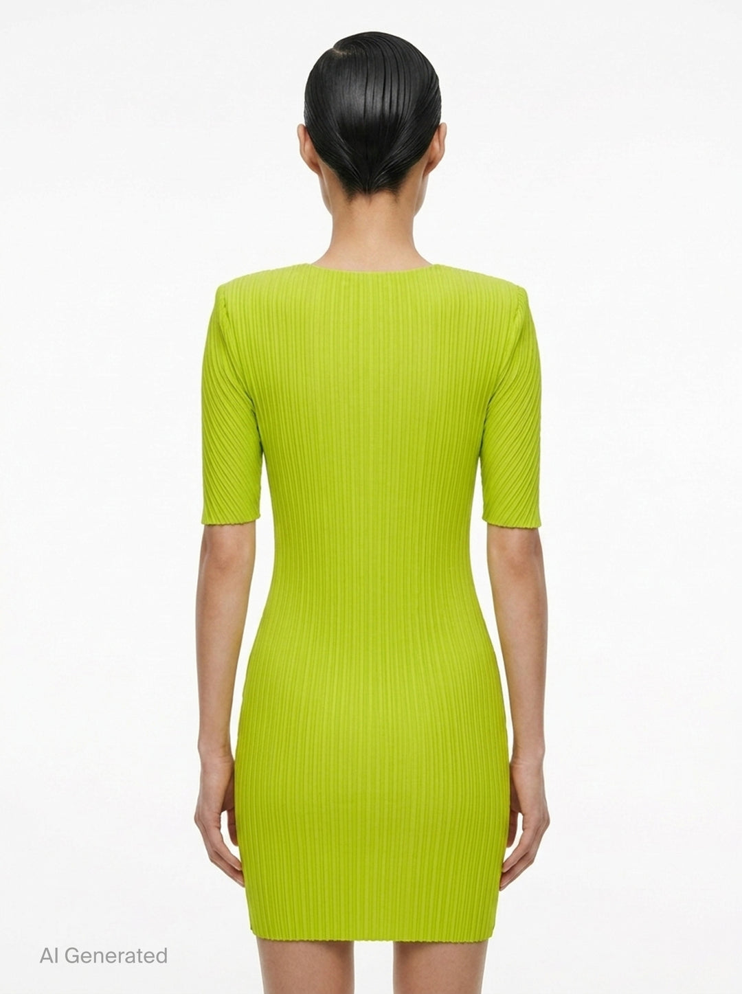 Box Shoulder Pleated Dress | Issey Miyake | Club21 - back