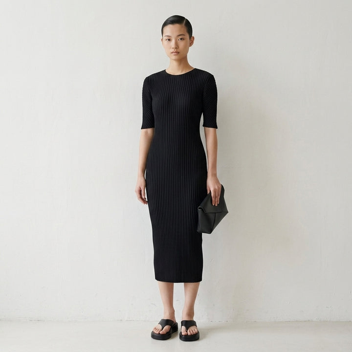 Box Shoulder Pleated Dress | Issey Miyake | Club21 - lifestyle