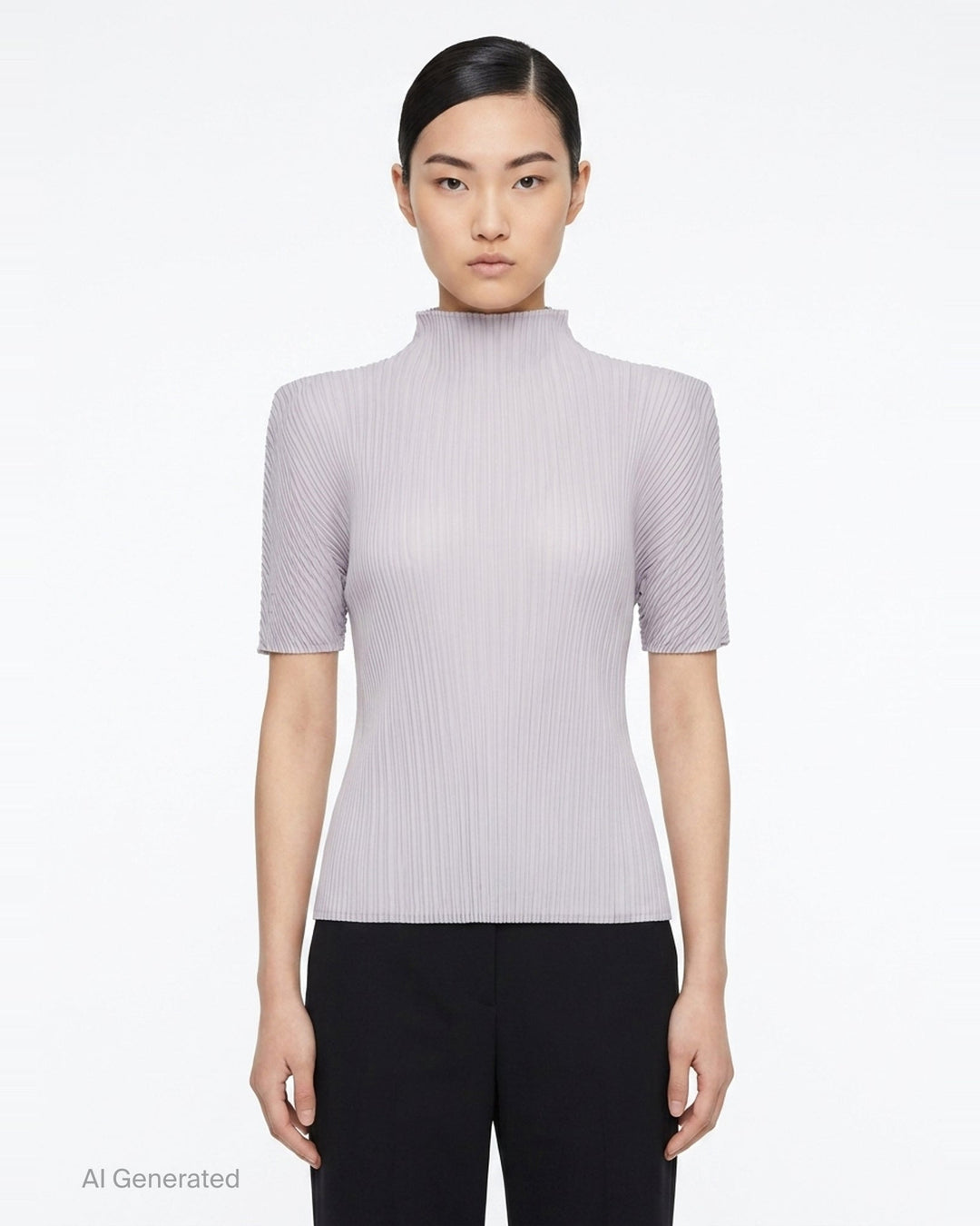 Box Shoulder Pleated Top | Issey Miyake | Club21 - front