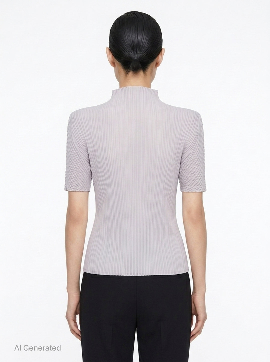 Box Shoulder Pleated Top | Issey Miyake | Club21 - back