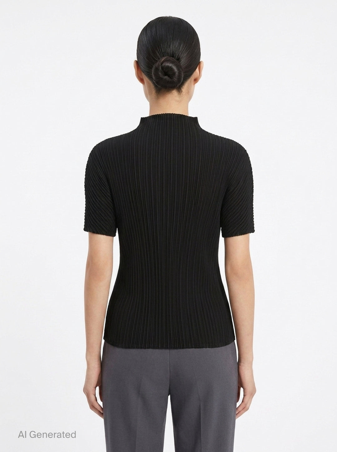 Box Shoulder Pleated Top | Issey Miyake | Club21 - back